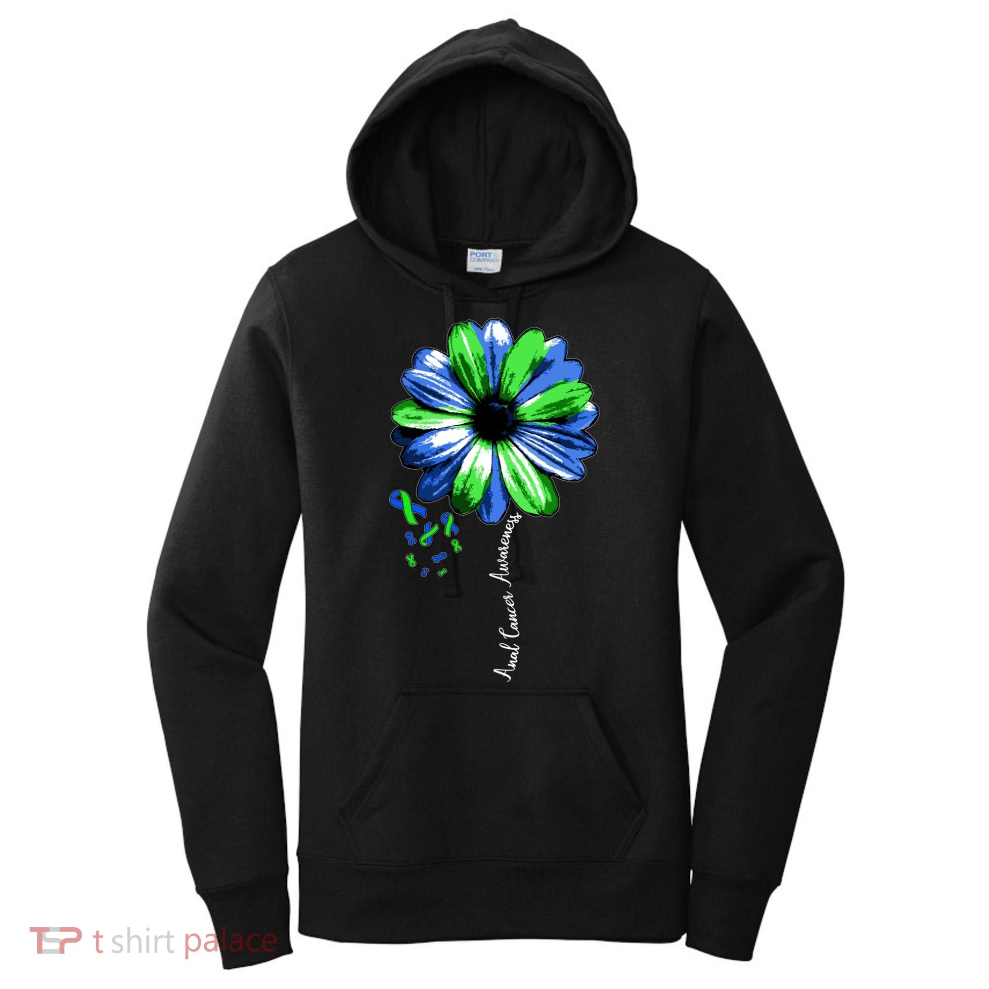 Anal Cancer Awareness Gift Warrior Pretty Women's Hoodie
