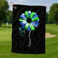 Anal Cancer Awareness Gift Warrior Pretty Golf Towel thumb 1