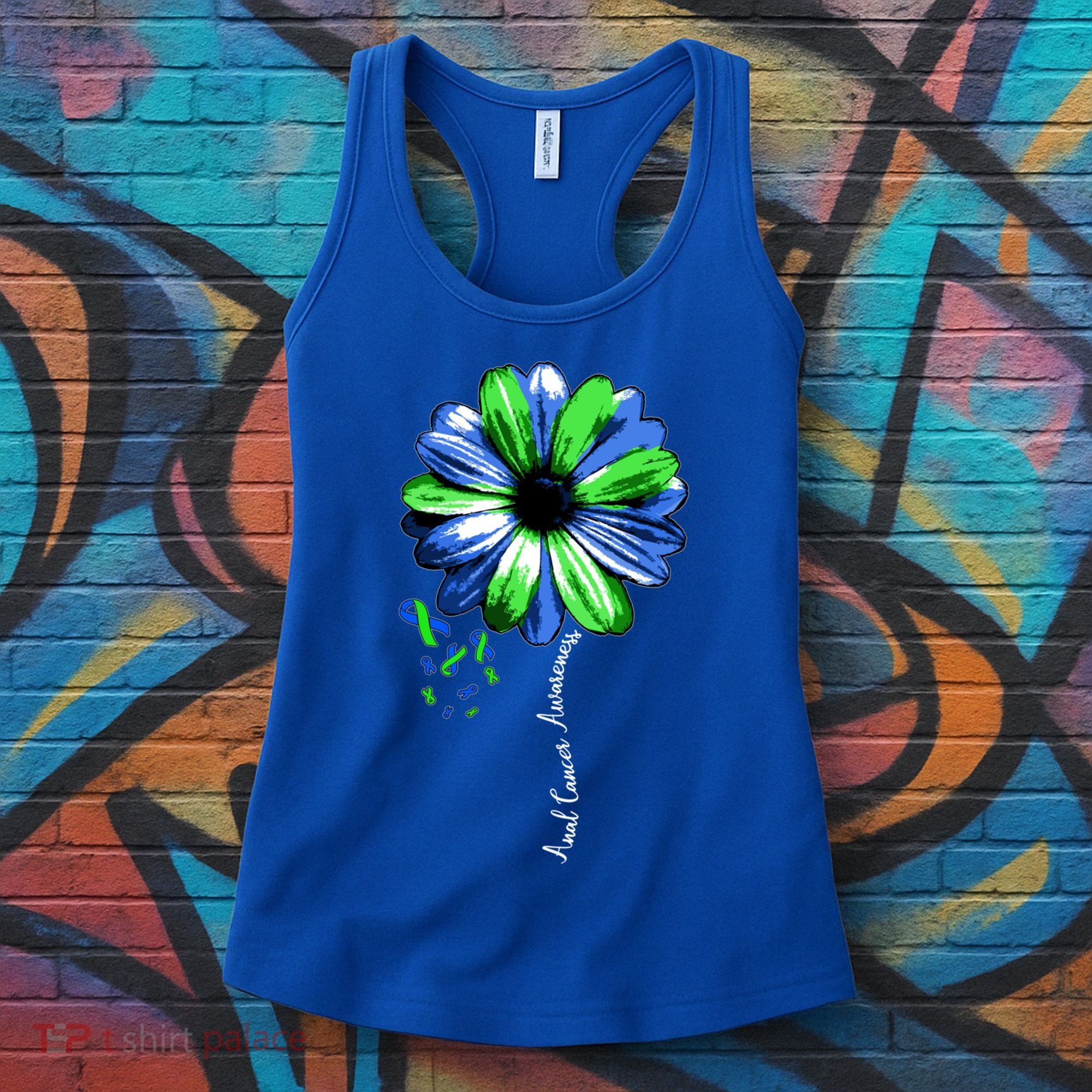 Anal Cancer Awareness Gift Warrior Pretty Women's Tank Top