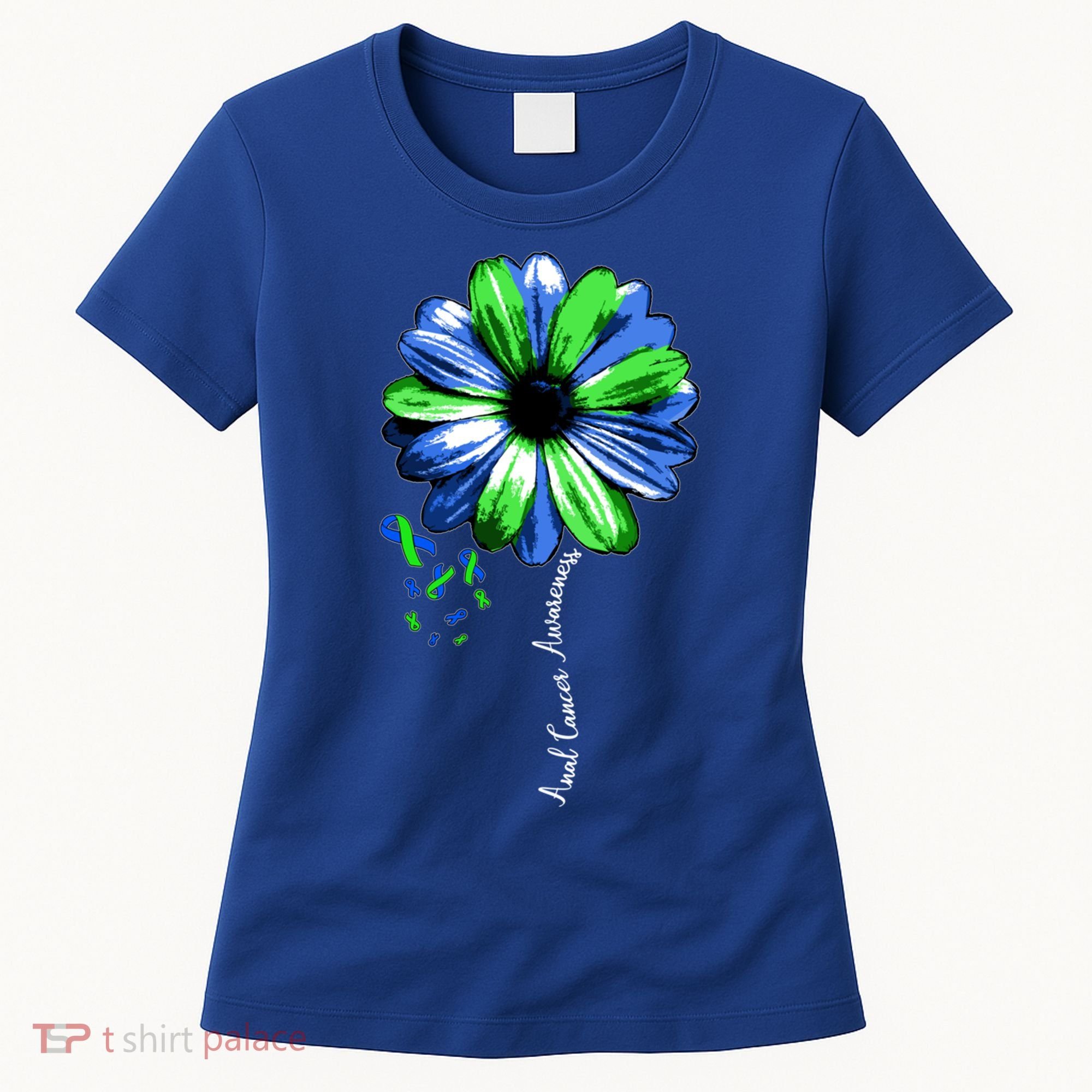 Anal Cancer Awareness Gift Warrior Pretty Women's T-Shirt