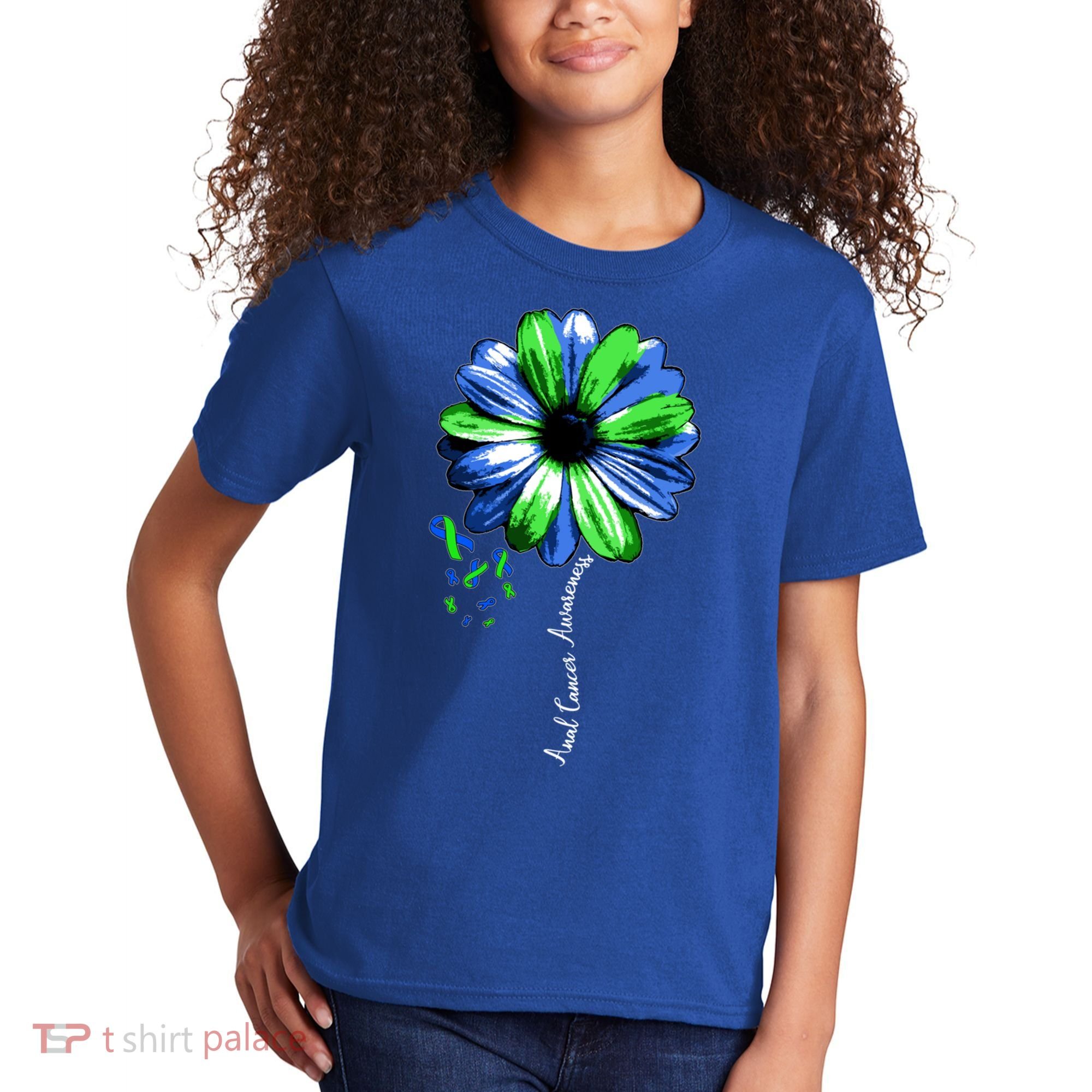 Anal Cancer Awareness Gift Warrior Pretty Kids T-Shirt