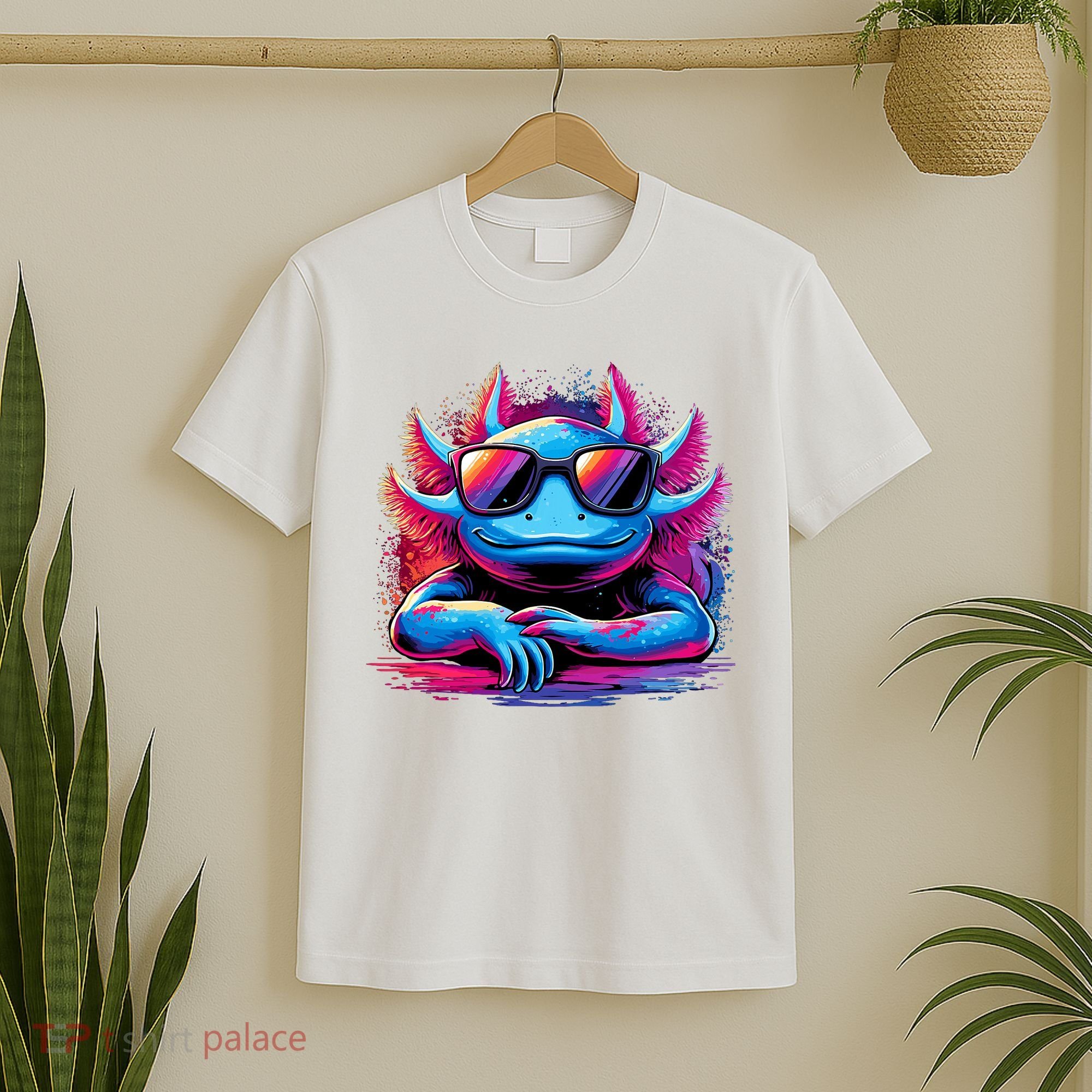 Axolotl Colorful Anime Cute Kawaii Axolotl T-Shirt