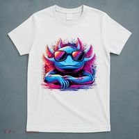 Axolotl Colorful Anime Cute Kawaii Axolotl T-Shirt thumb 5