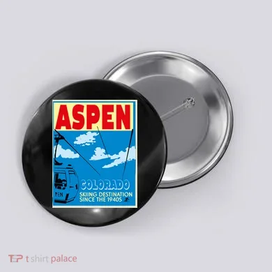 Aspen Colorado Button