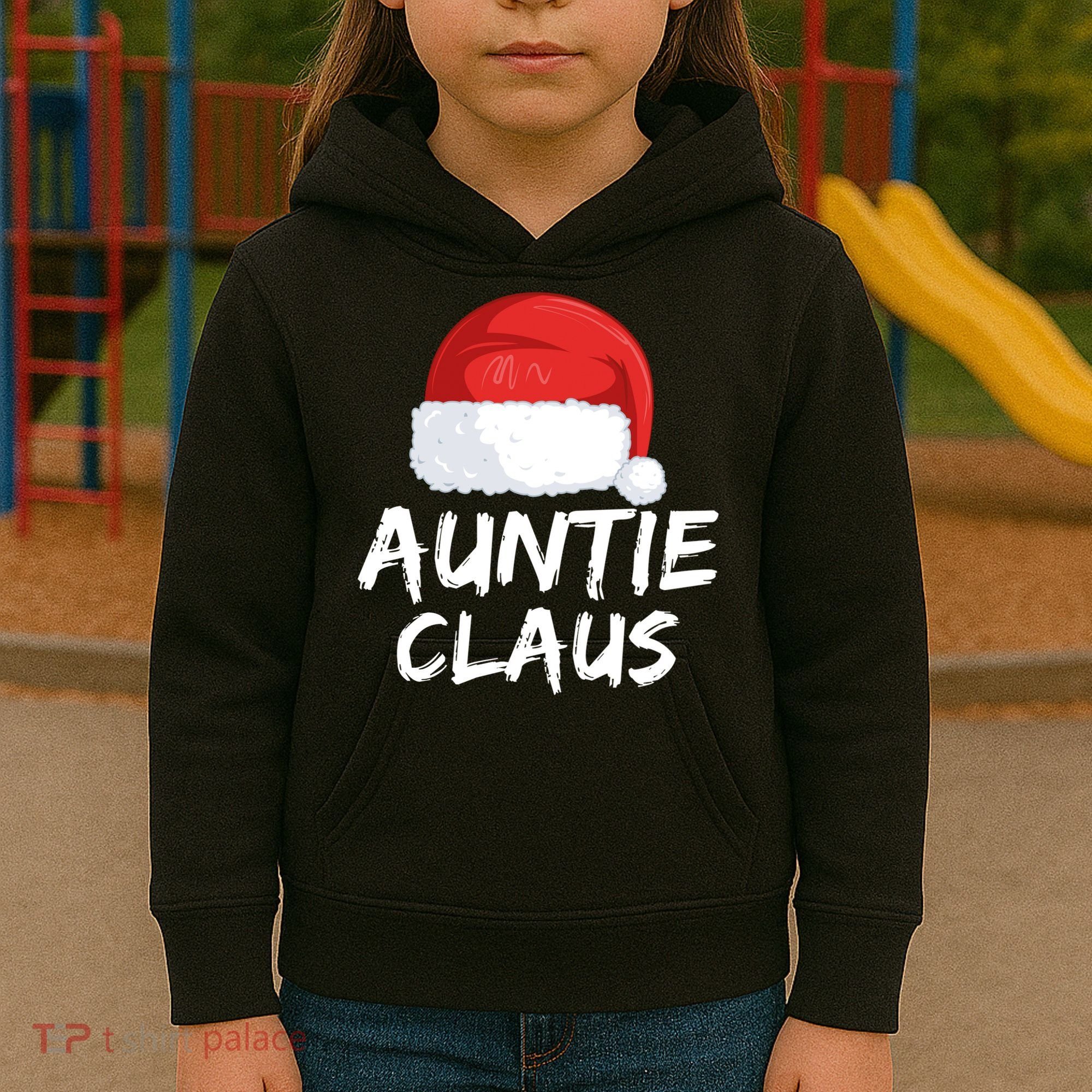 Auntie Claus Kids Hoodie