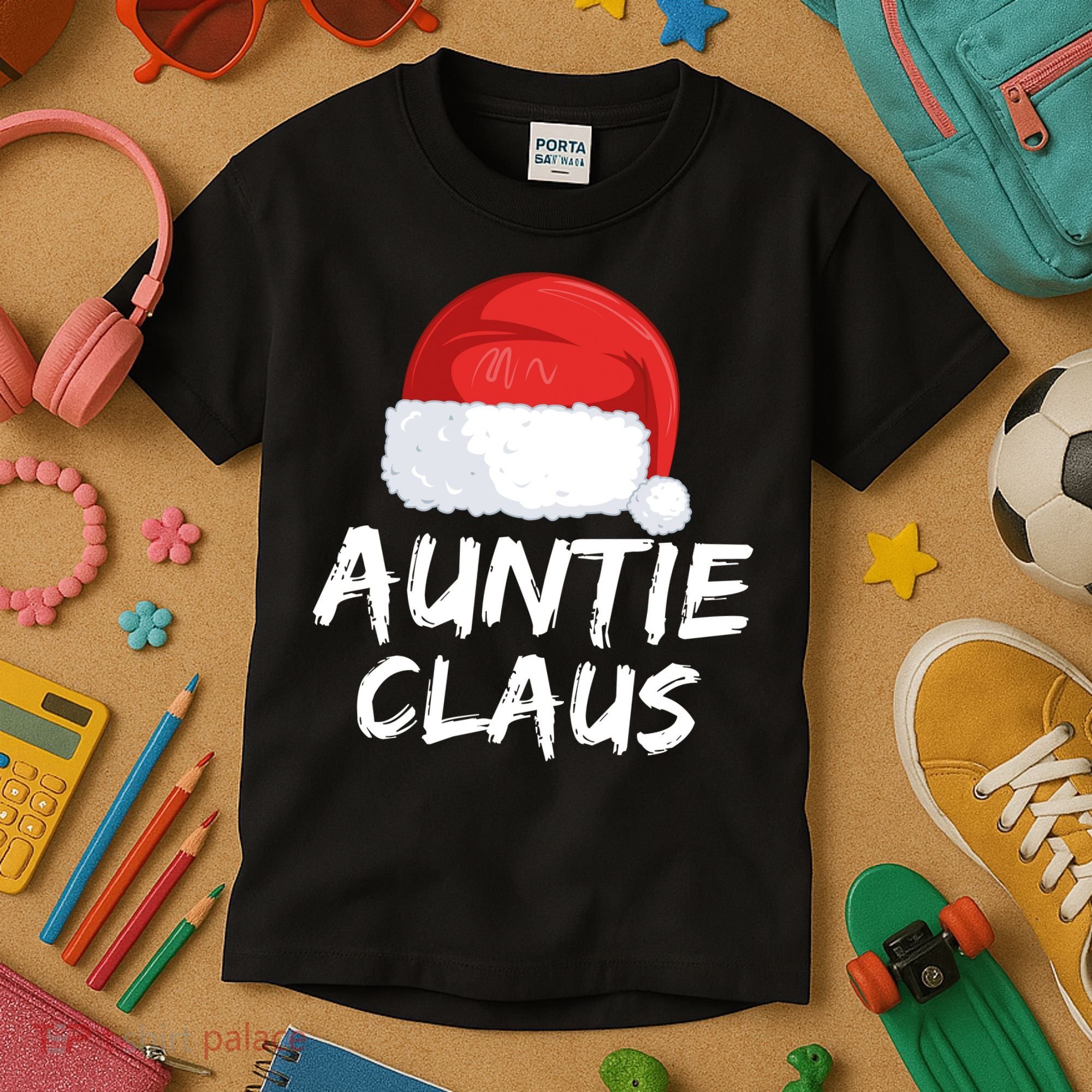 Auntie Claus Kids T-Shirt