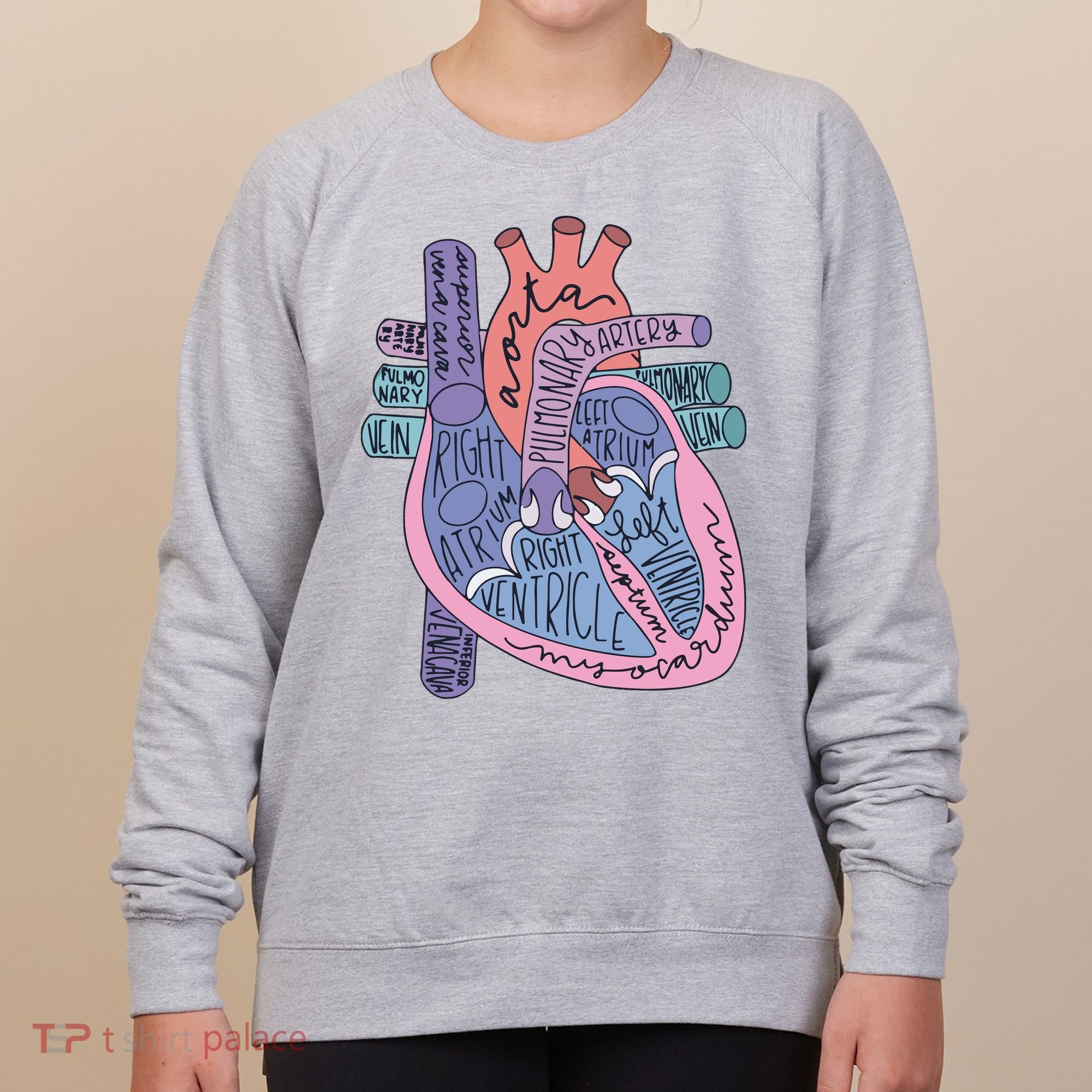 Anatomy Cardiologist Anatomical Heart Women's Sweatshirt