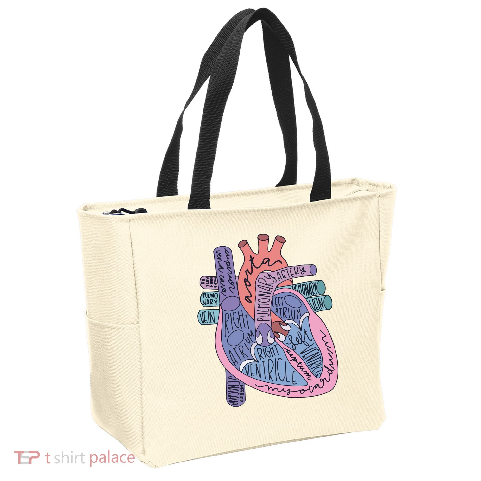 Anatomy Cardiologist Anatomical Heart Tote Bag