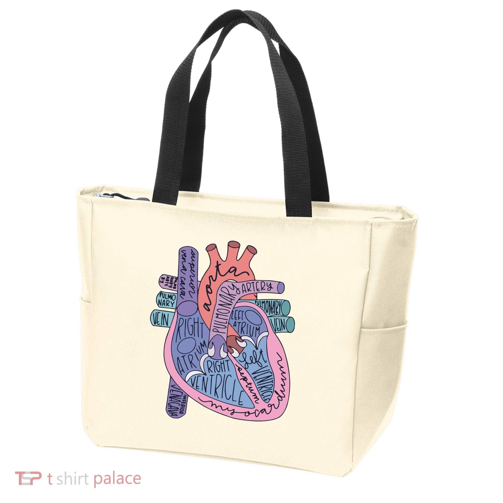 Anatomy Cardiologist Anatomical Heart Tote Bag