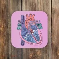 Anatomy Cardiologist Anatomical Heart Coaster thumb 0