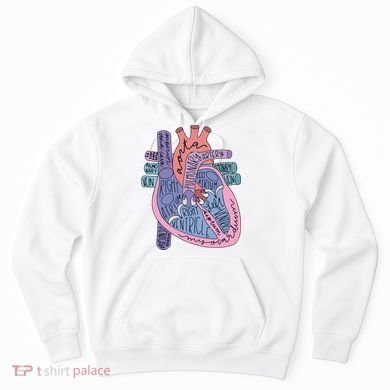 Anatomy Cardiologist Anatomical Heart Hoodie
