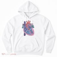 Anatomy Cardiologist Anatomical Heart Hoodie thumb 0