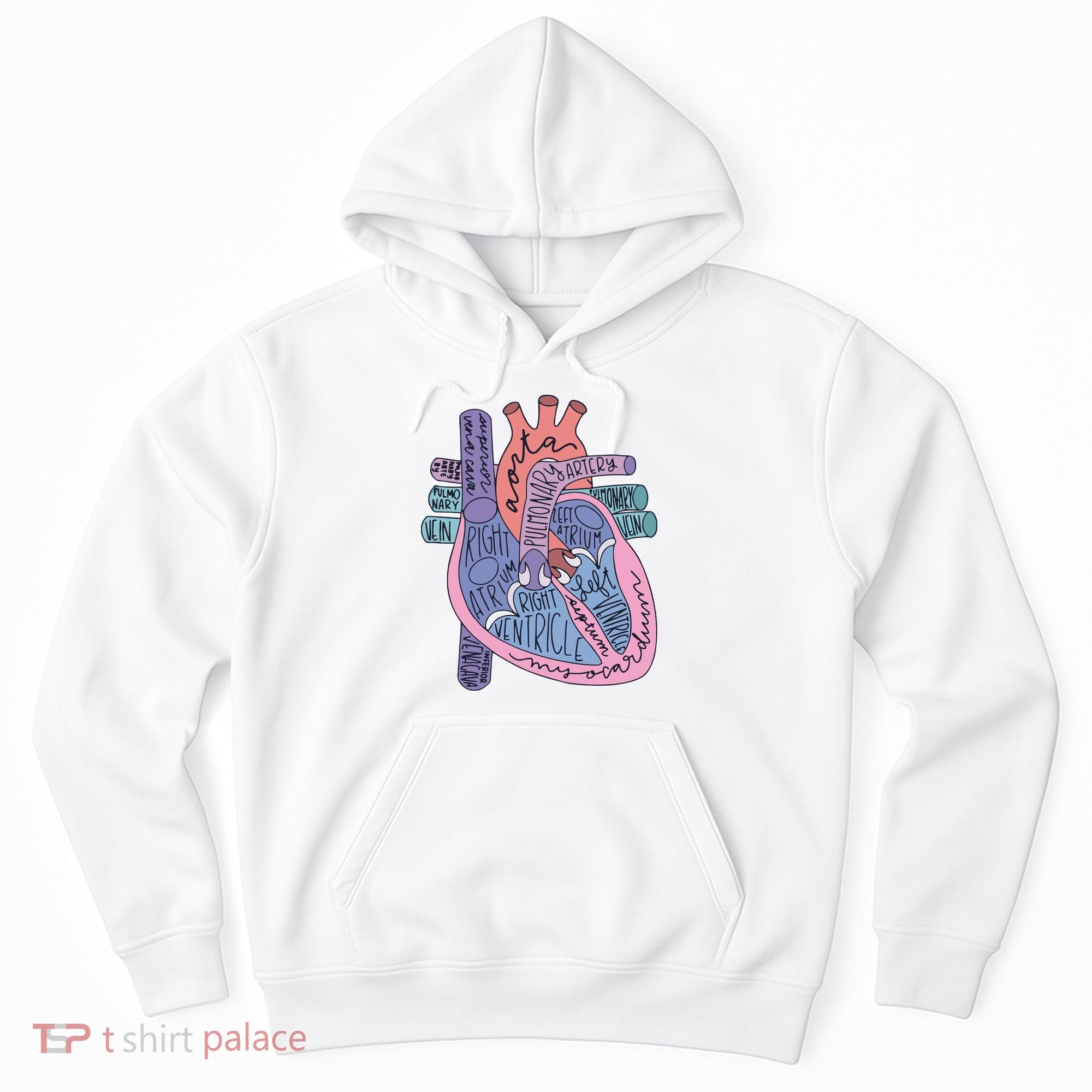 Anatomy Cardiologist Anatomical Heart Hoodie