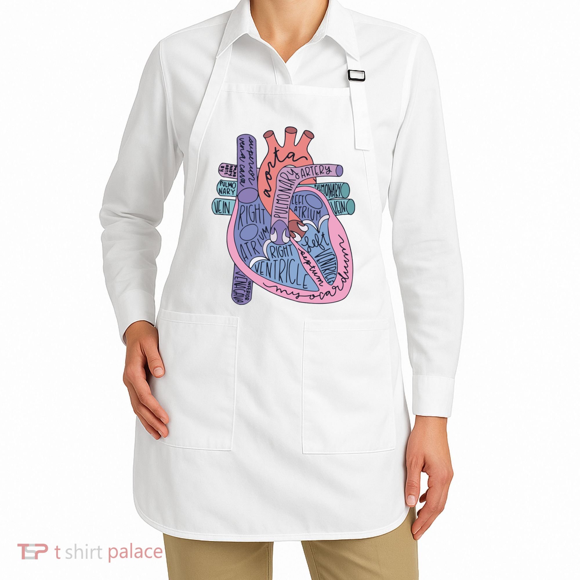 Anatomy Cardiologist Anatomical Heart Apron
