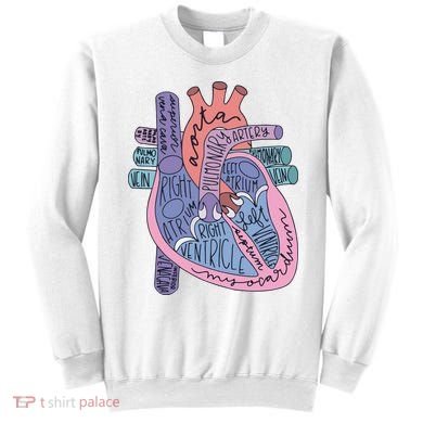 Anatomy Cardiologist Anatomical Heart Sweatshirt