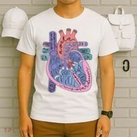 Anatomy Cardiologist Anatomical Heart T-Shirt thumb 6