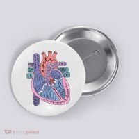 Anatomy Cardiologist Anatomical Heart Button thumb 0