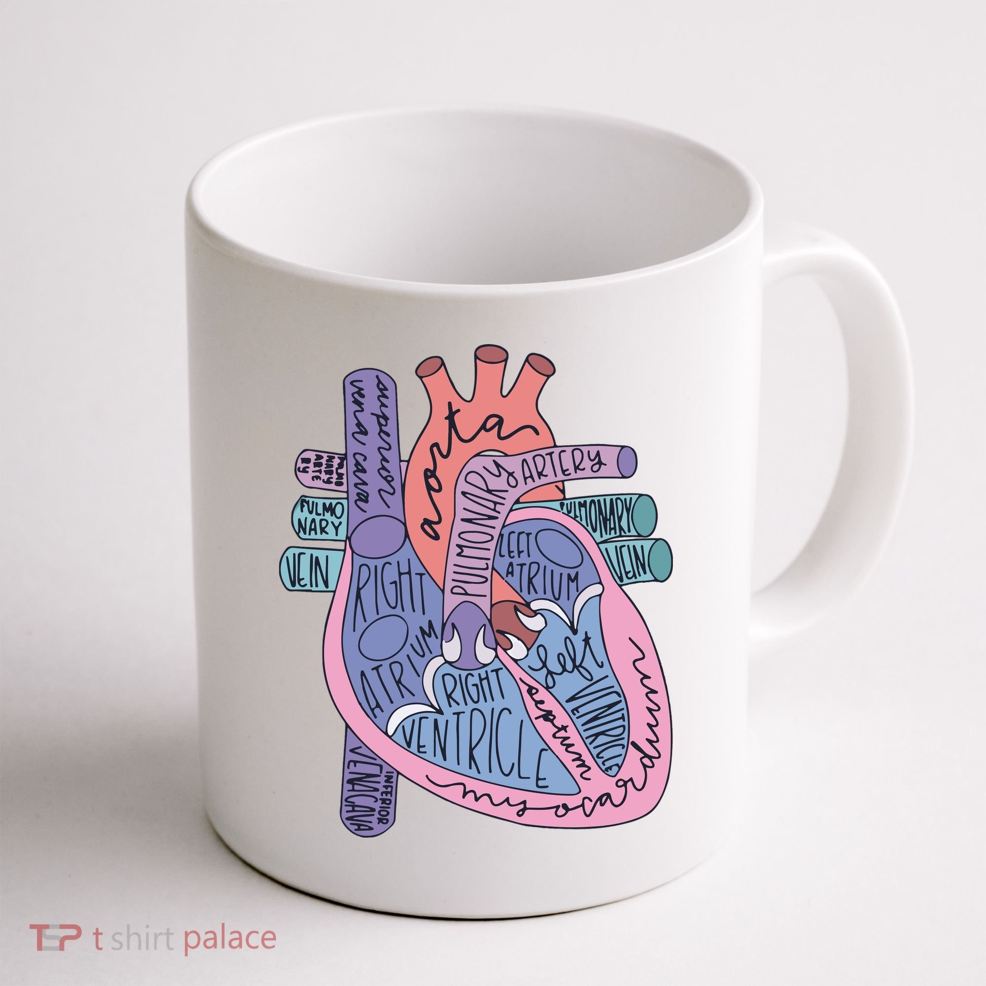 Anatomy Cardiologist Anatomical Heart Coffee Mug