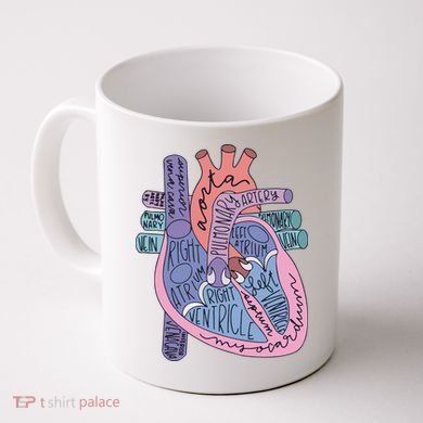 Anatomy Cardiologist Anatomical Heart Coffee Mug