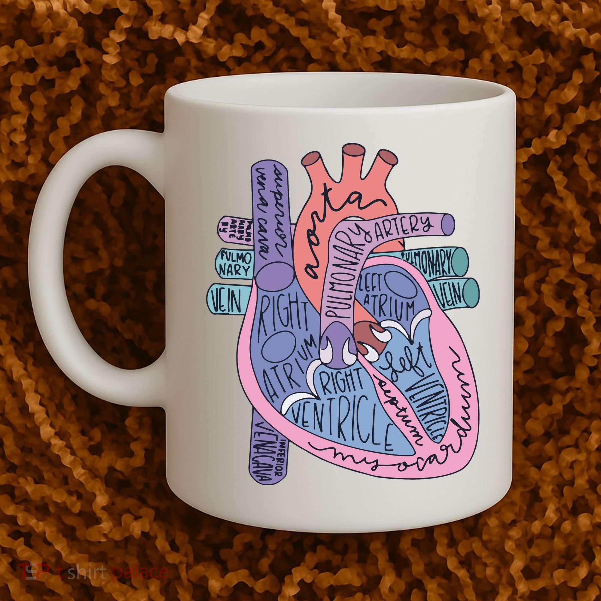 Anatomy Cardiologist Anatomical Heart Coffee Mug