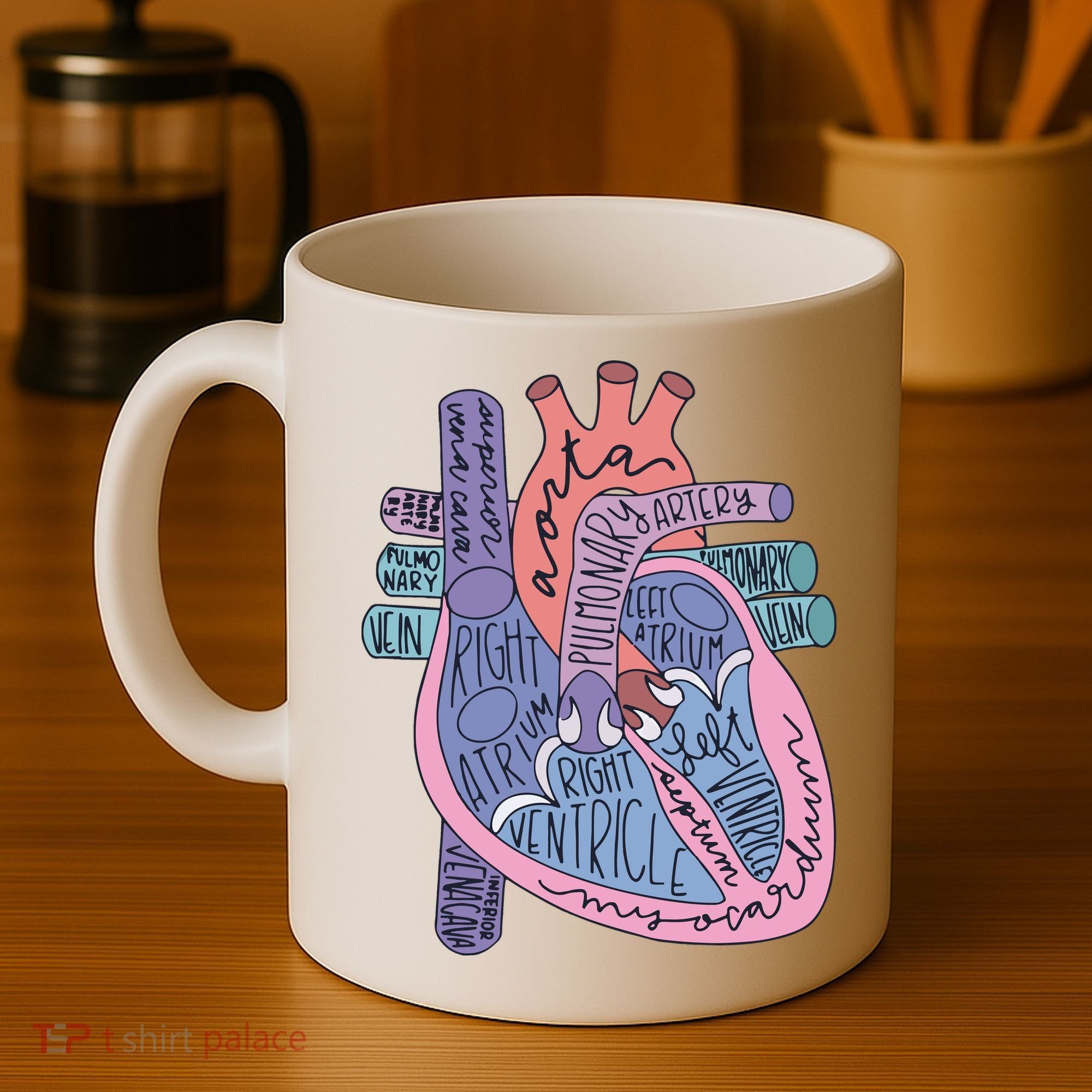 Anatomy Cardiologist Anatomical Heart Coffee Mug