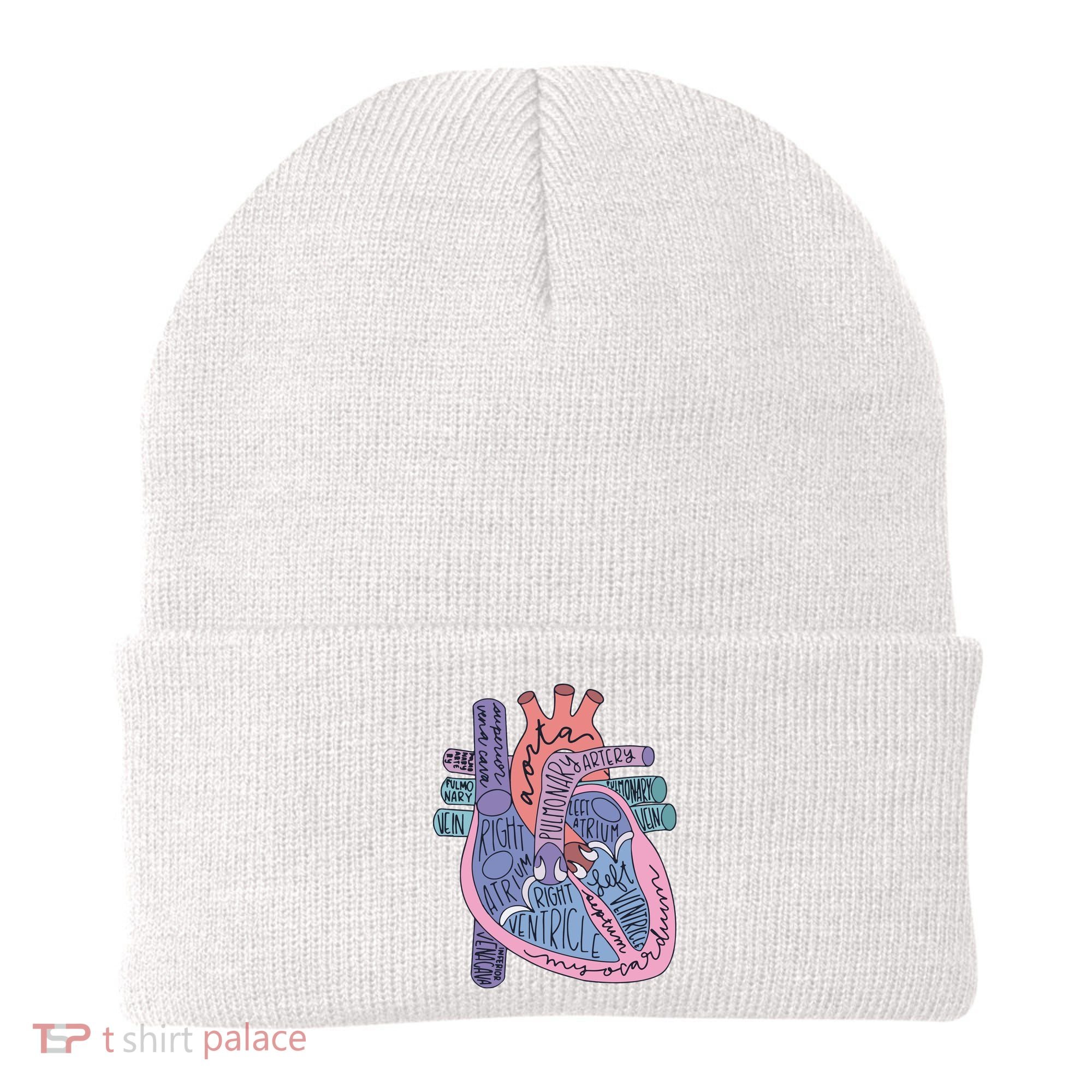 Anatomy Cardiologist Anatomical Heart Beanie