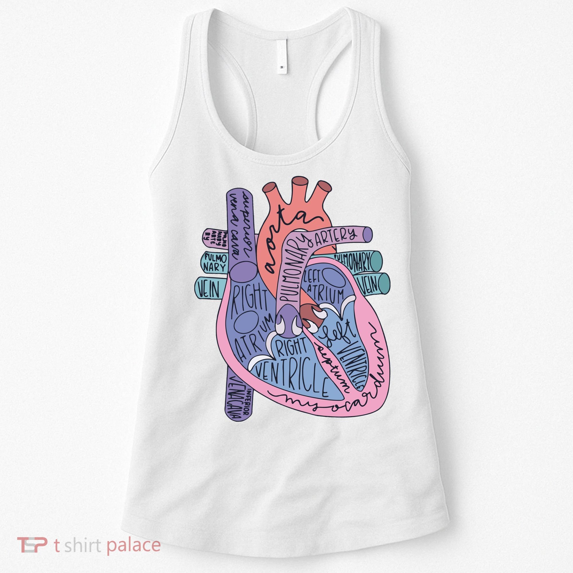 Anatomy Cardiologist Anatomical Heart Women's Tank Top