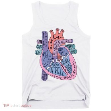 Anatomy Cardiologist Anatomical Heart Tank Top