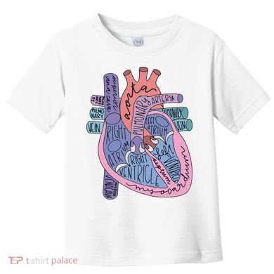 Anatomy Cardiologist Anatomical Heart Toddler T-Shirt