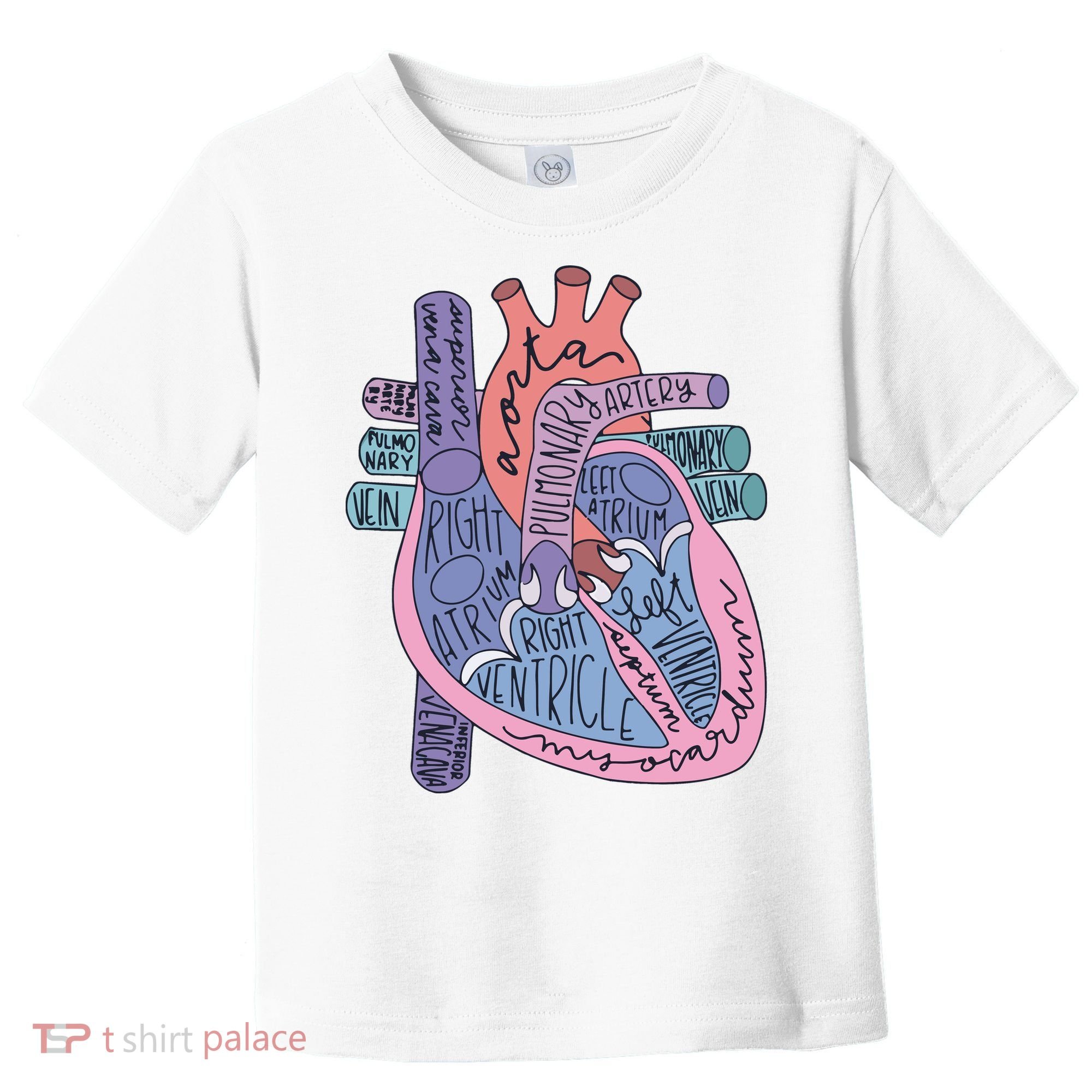 Anatomy Cardiologist Anatomical Heart Toddler T-Shirt