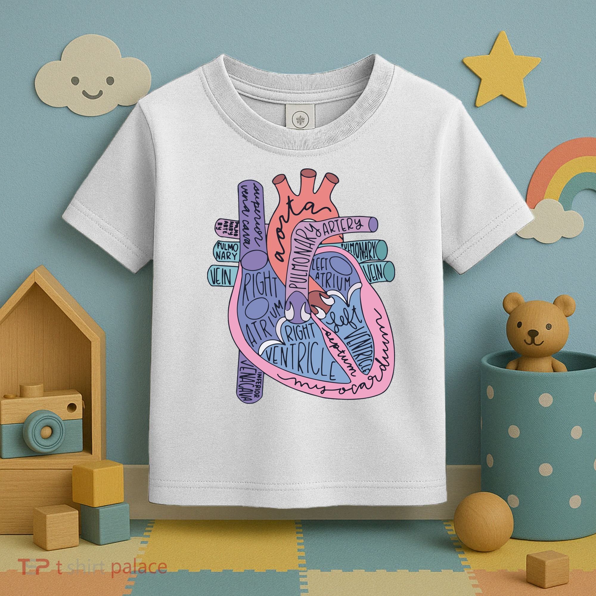 Anatomy Cardiologist Anatomical Heart Toddler T-Shirt