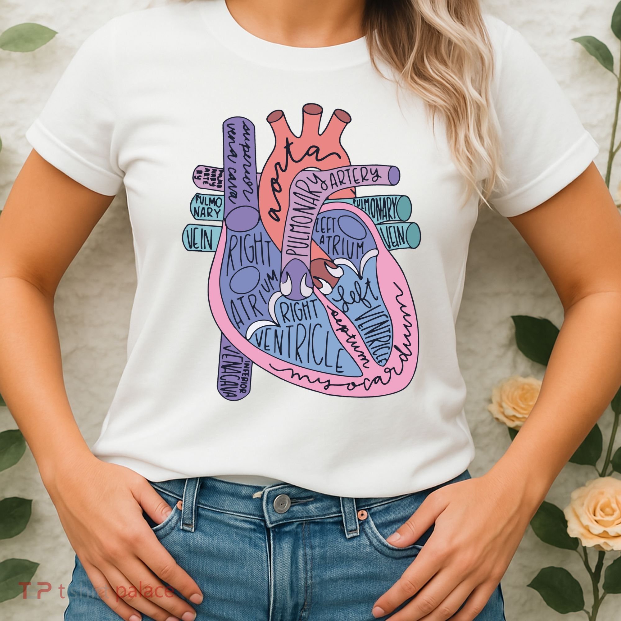 Anatomy Cardiologist Anatomical Heart Women's T-Shirt