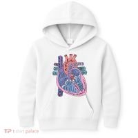Anatomy Cardiologist Anatomical Heart Kids Hoodie thumb 0