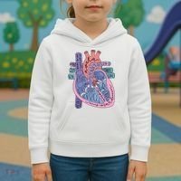 Anatomy Cardiologist Anatomical Heart Kids Hoodie thumb 3