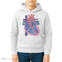Anatomy Cardiologist Anatomical Heart Kids Hoodie thumb 4