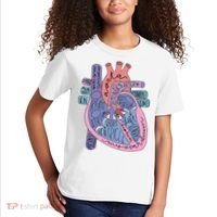 Anatomy Cardiologist Anatomical Heart Kids T-Shirt thumb 2