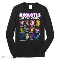 Axolotl Cute Axolotls Animals Of The World Herpetology 2 Long Sleeve Shirt thumb 0