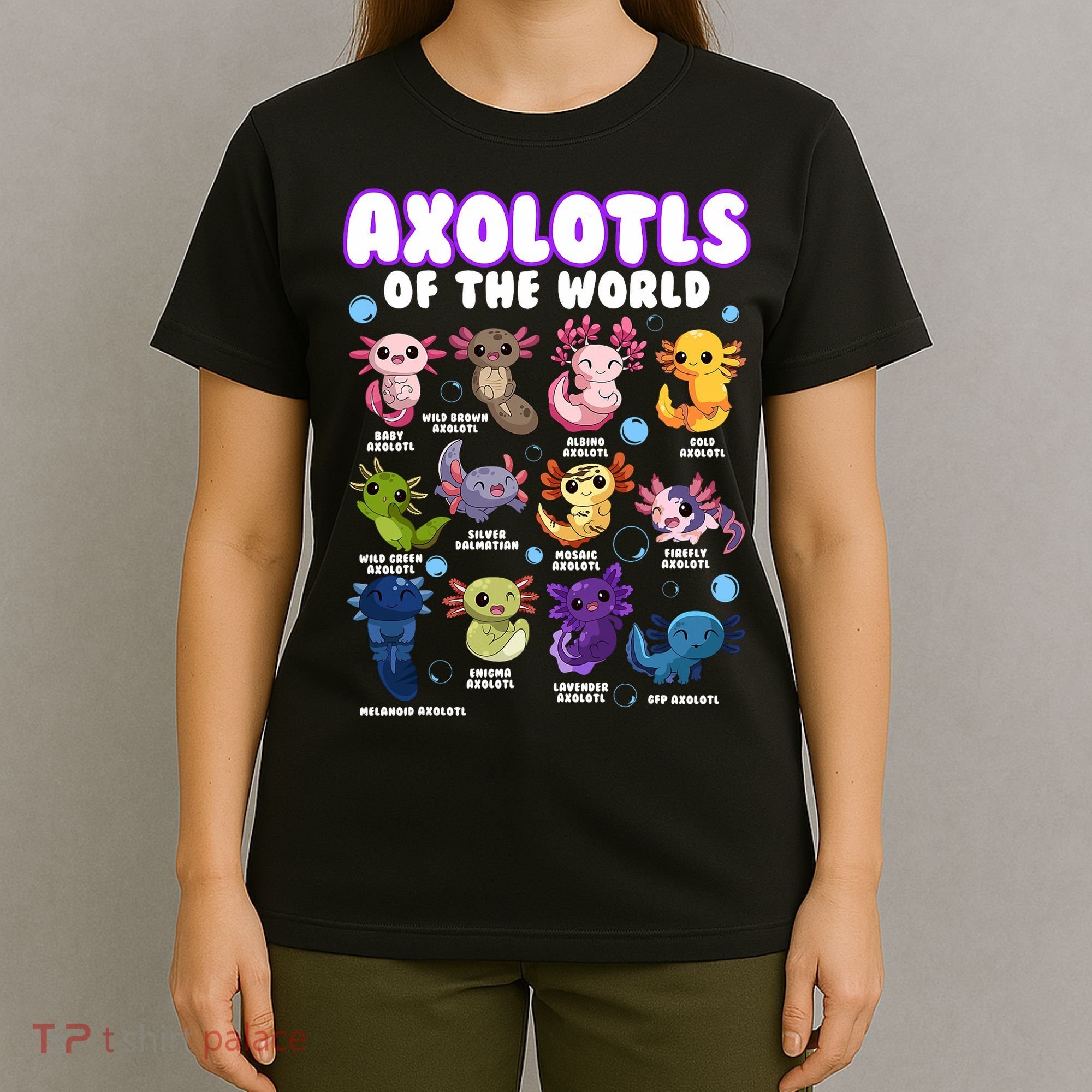 Axolotl Cute Axolotls Animals Of The World Herpetology 2 T-Shirt