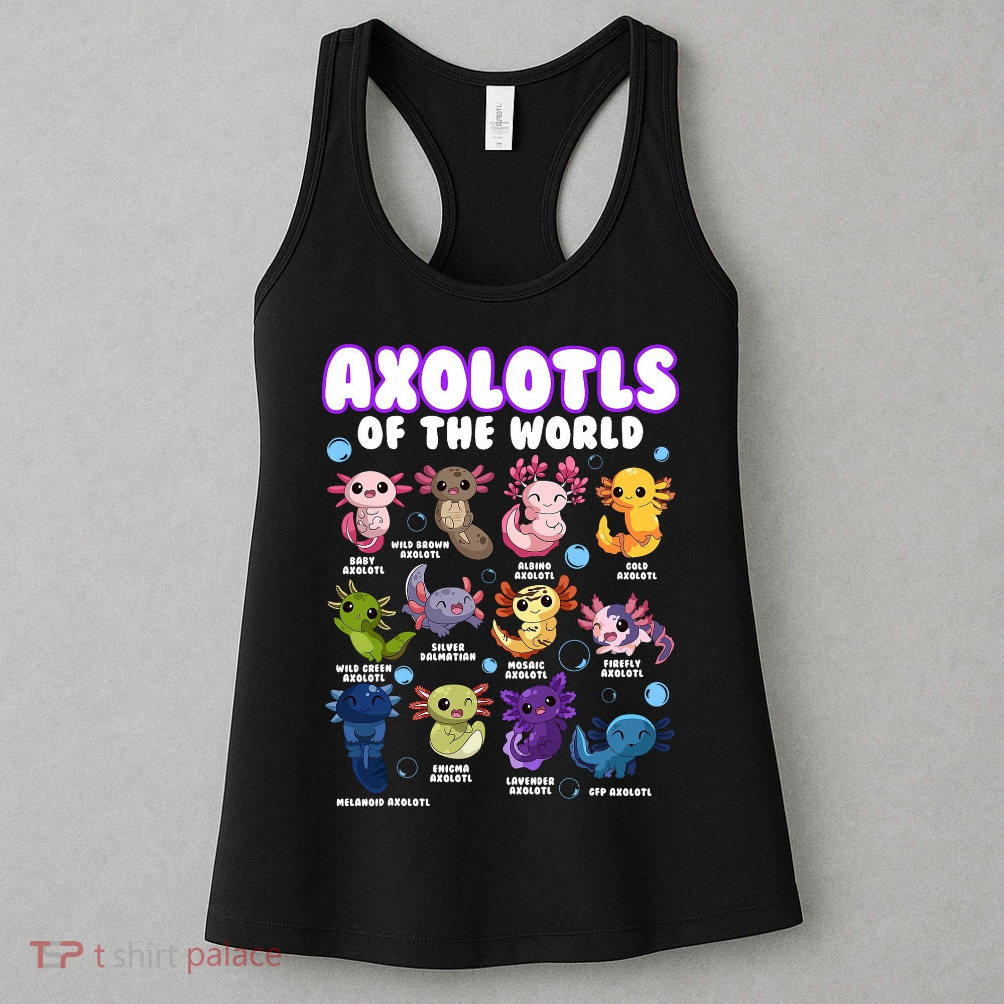 Axolotl Cute Axolotls Animals Of The World Herpetology 2 Women's Tank Top