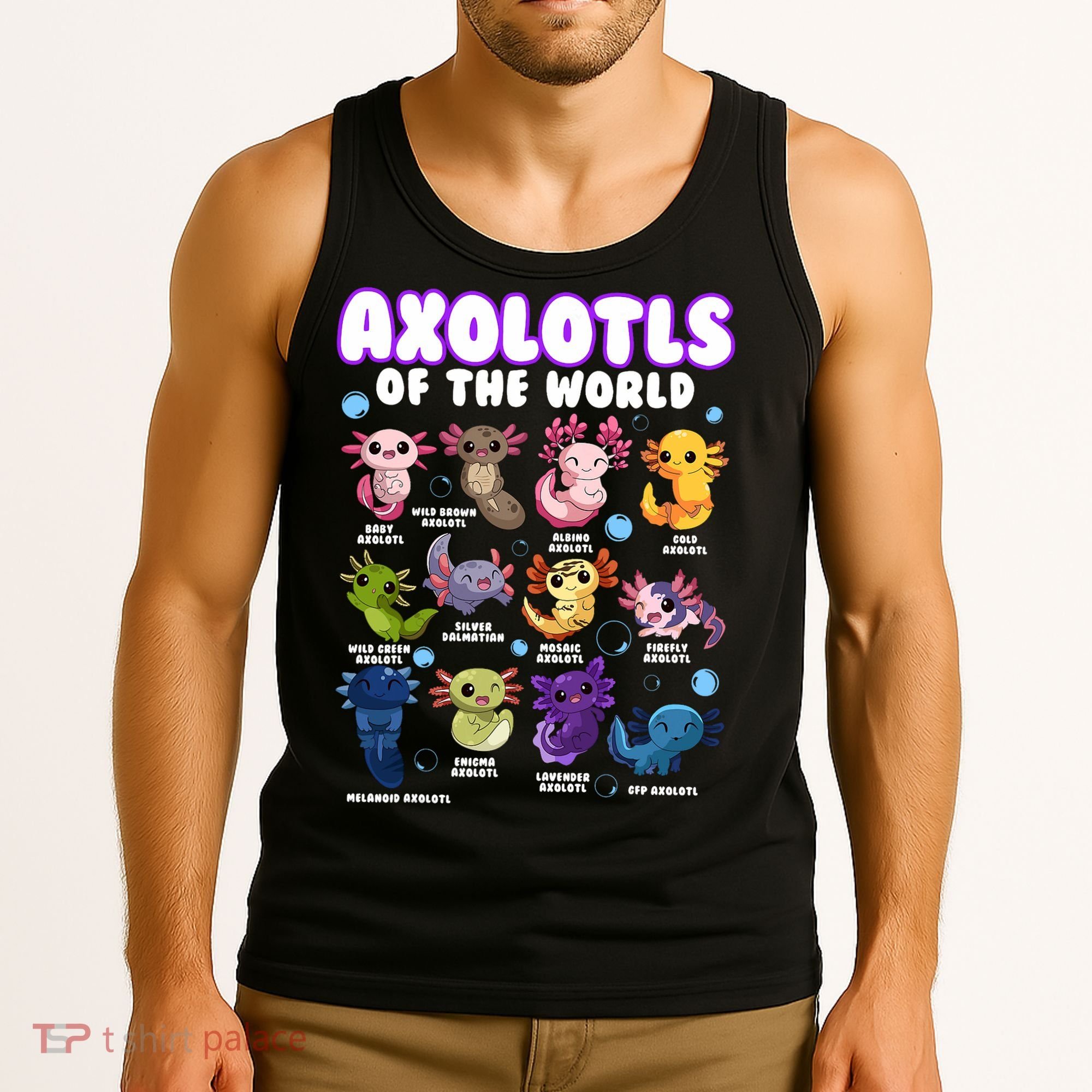 Axolotl Cute Axolotls Animals Of The World Herpetology 2 Tank Top