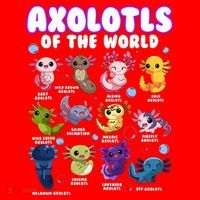 Axolotl Cute Axolotls Animals Of The World Herpetology 2 Santa Hat thumb 1