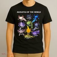 Axolotl Cute Axolotls Animals Of The World Herpetology T-Shirt thumb 3