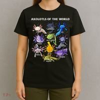 Axolotl Cute Axolotls Animals Of The World Herpetology T-Shirt thumb 4