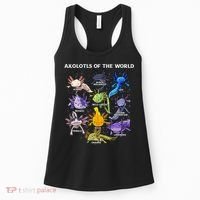 Axolotl Cute Axolotls Animals Of The World Herpetology Women's Tank Top thumb 0