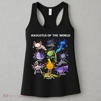 Axolotl Cute Axolotls Animals Of The World Herpetology Women's Tank Top thumb 3