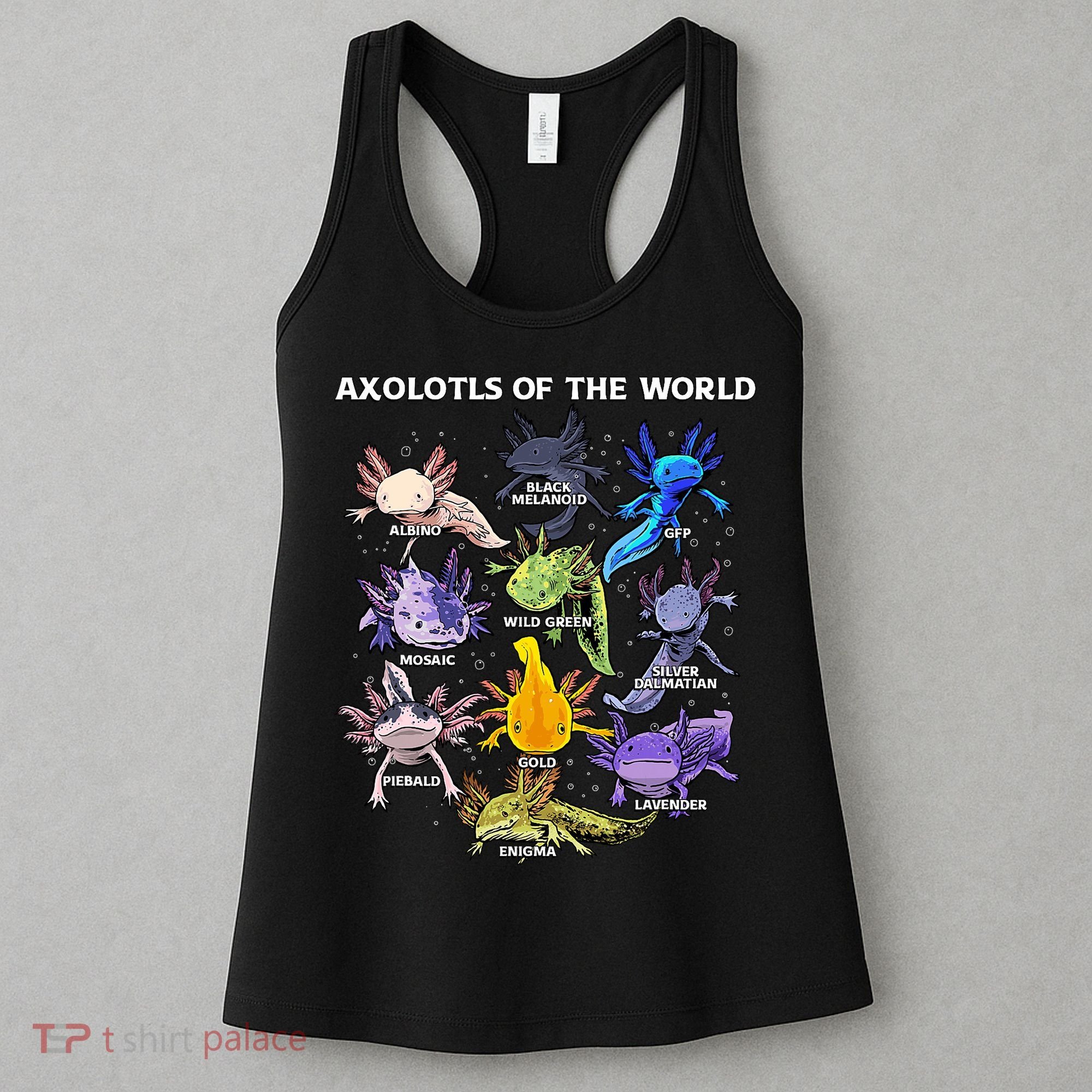 Axolotl Cute Axolotls Animals Of The World Herpetology Women's Tank Top