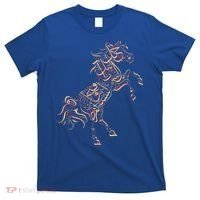 Arabic Calligraphy Arabian Horse Al Mutanabbi Poem T-Shirt thumb 0