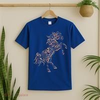 Arabic Calligraphy Arabian Horse Al Mutanabbi Poem T-Shirt thumb 2