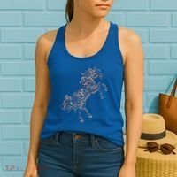 Arabic Calligraphy Arabian Horse Al Mutanabbi Poem Women's Tank Top thumb 2