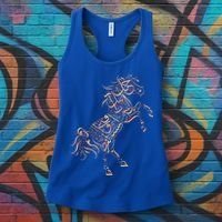 Arabic Calligraphy Arabian Horse Al Mutanabbi Poem Women's Tank Top thumb 3